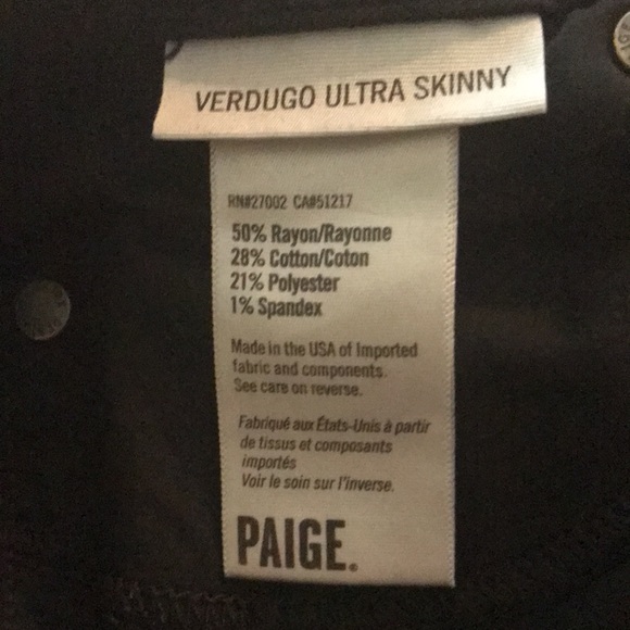 PAIGE BLACK JEANS - Picture 4 of 4